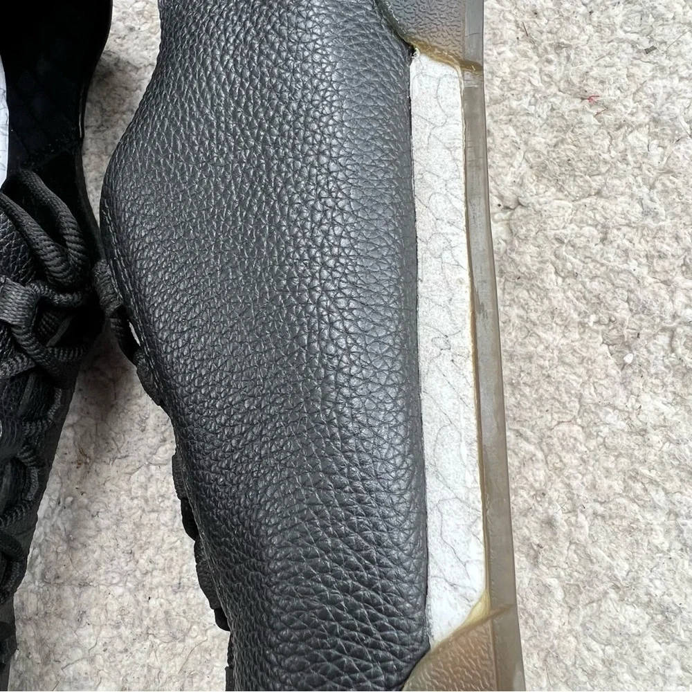 Dr. Scholl's Shoes Men's Pebble Black Leather Nikola Sneakers Size 12M - Picture 7 of 12